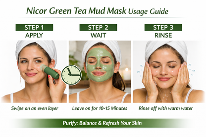Nicor Purify & Glow Green Tea Mud Mask Stick
